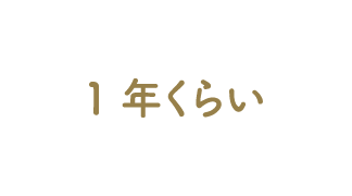 1年くらい