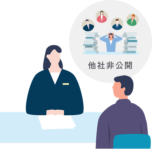 カウンセリング中のイラスト