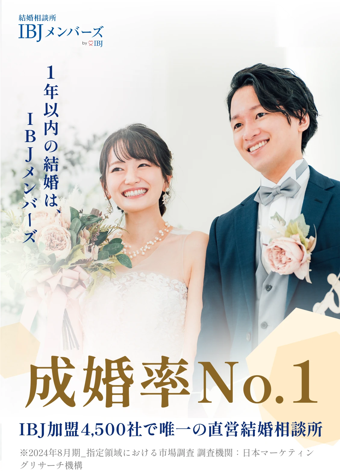 1年以内の結婚は、IBJメンバーズ